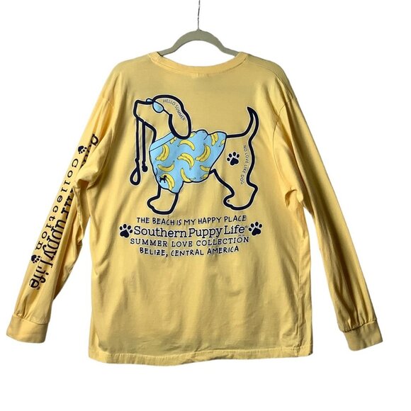 Spicy Tuna Tops - Southern Puppy Life Puppy Dog Belize‎ Beach Tee Shirt Women Size XL Spicy Tuna